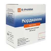КОРДИАМИН р-р д/ин. (амп.) 25% - 2мл n10