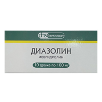 ДИАЗОЛИН драже 100мг n10