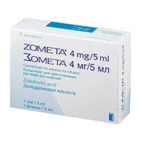 ЗОМЕТА конц. д/р-ра д/инф. (фл.) 4мг - 5мл 1 шт.