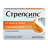 СТРЕПСИЛС таб n24 Медово-Лимонный