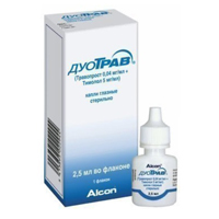 ДУОТРАВ капли гл. (фл.-кап.) 2.5мл