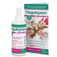 ПЕДИКУЛЕН УЛЬТРА спрей д/волос педикулицидный 150мл