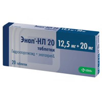 ЭНАП НЛ таб 20мг + 12.5мг 60 шт.