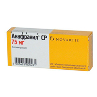 АНАФРАНИЛ СР таб п/об пролонг. 75мг 10 шт. АНАФРАНИЛ СР таб п/об пролонг. 75мг 10 шт.
