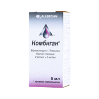 КОМБИГАН капли гл. (фл-кап.) 2мг+5мг/мл - 5мл 1 шт.