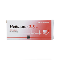 НЕБИЛОНГ таб 2.5мг n30