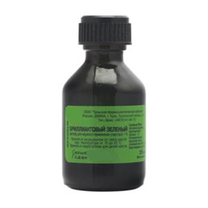 БРИЛЛИАНТОВЫЙ ЗЕЛЕНЫЙ р-р (фл.) 1% - 25мл n1