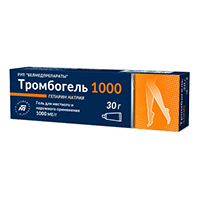 ТРОМБОГЕЛЬ гель (туба) 30г ТРОМБОГЕЛЬ гель (туба) 30г