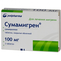 СУМАМИГРЕН таб п/об 100мг 6 шт.