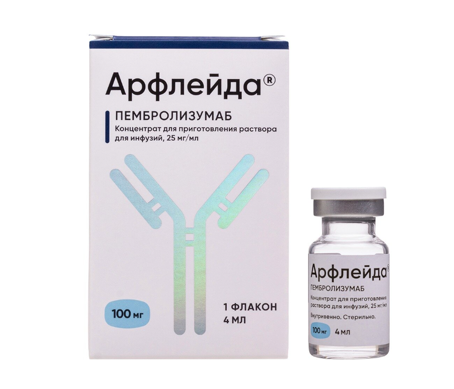 АРФЛЕЙДА конц. д/р-ра д/инф. (фл.) 25мг/мл - 4мл 1 шт.