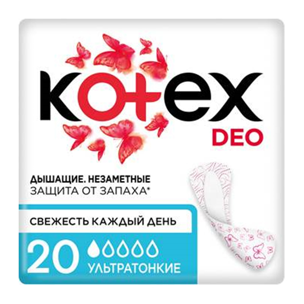 ПРОКЛАДКИ ГИГИЕНИЧЕСКИЕ Котекс (Kotex) Био-Кеа нормал n8