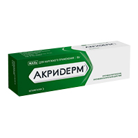 Акридерм туба(мазь д/наружн. прим.) 0,05% 15г №1 Акридерм туба(мазь д/наружн. прим.) 0,05% 15г №1