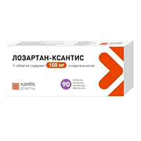 ЛОЗАРТАН таб п/об 100мг 60 шт.