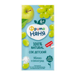 ФРУТОНЯНЯ сок яблоко 200мл